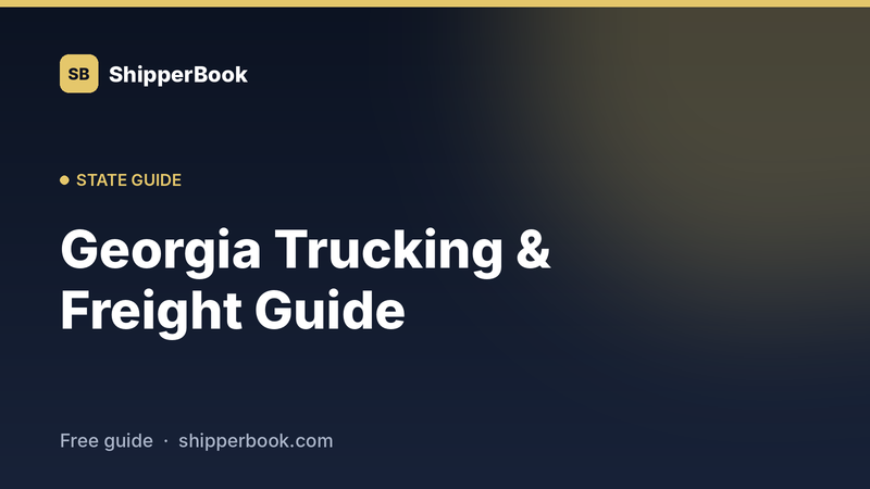 Georgia trucking and freight guide