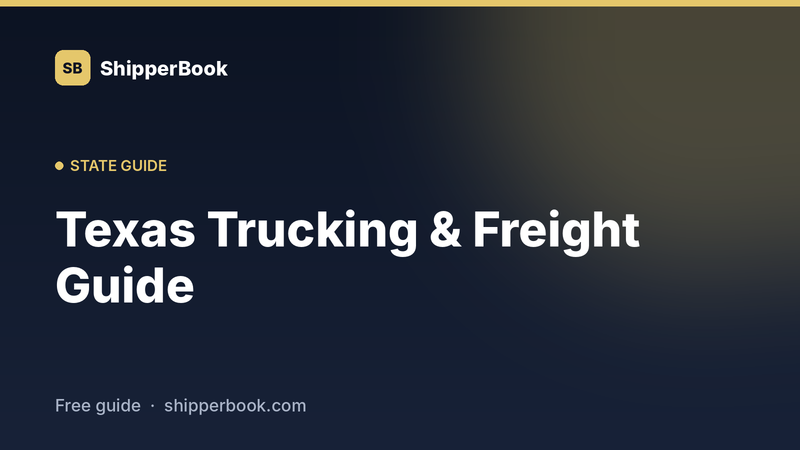 Texas trucking and freight guide